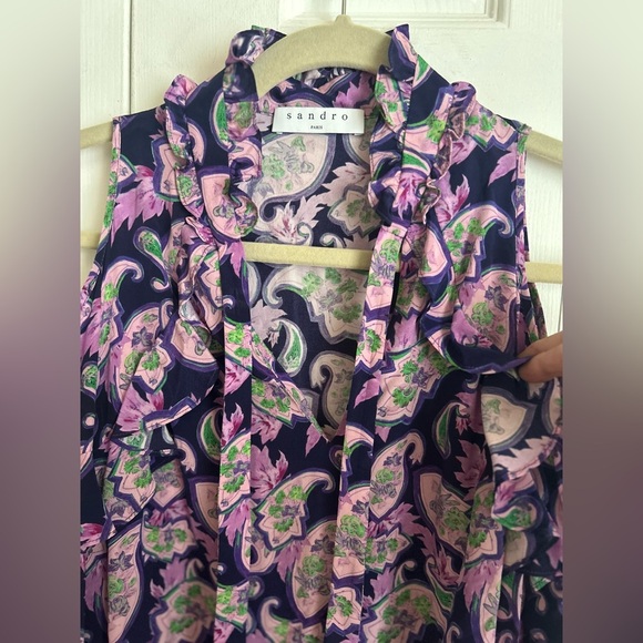 Sandro 100% silk dress - Picture 9 of 15